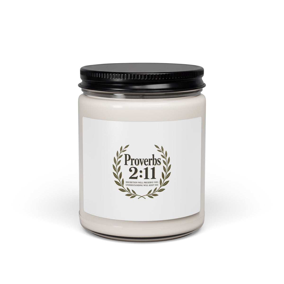 Proverbs 2:11 Soy Candle — Inspirational Christian Scented Jar (9oz)