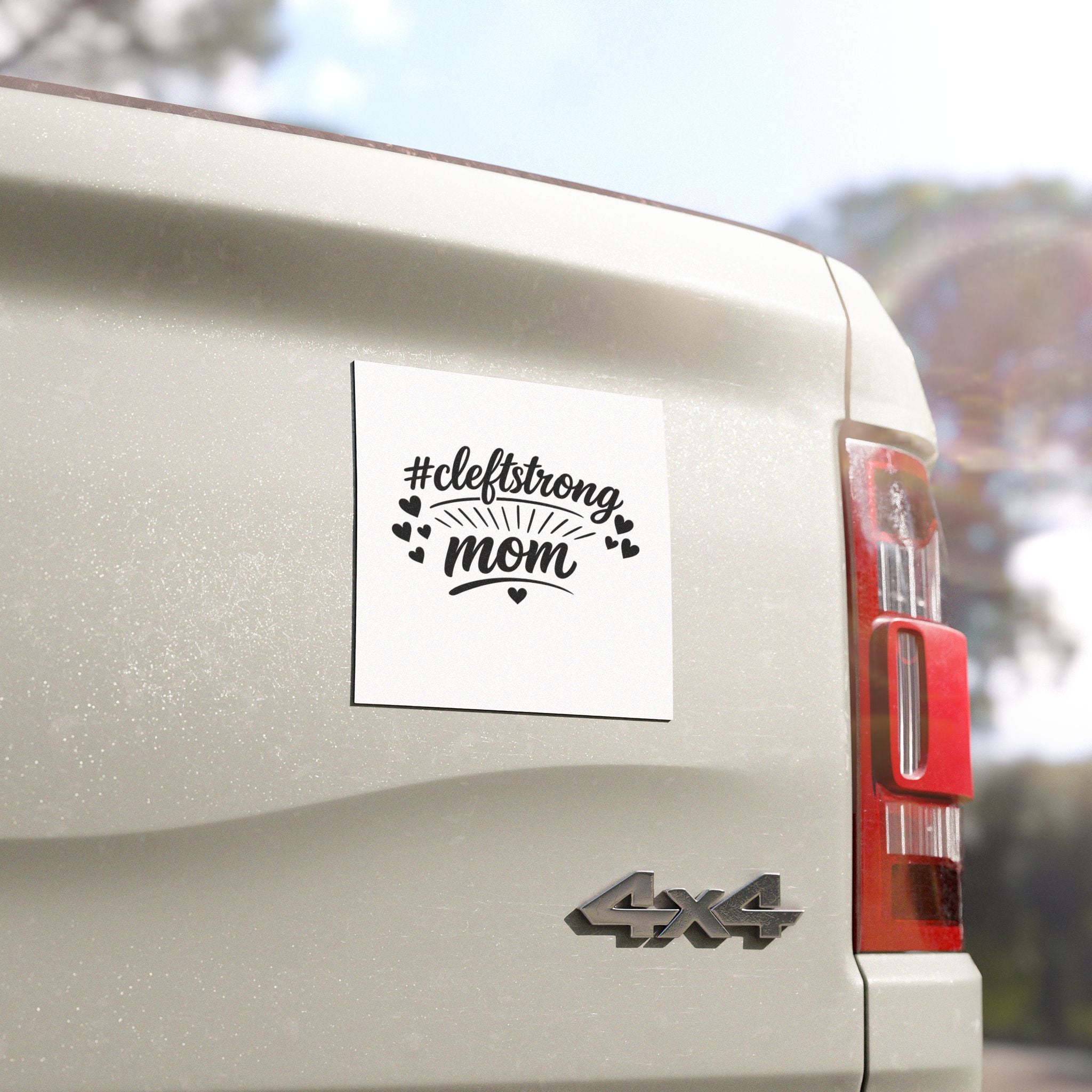 Car Magnet — “#cleftstrong Mom” Supportive Awareness Decal