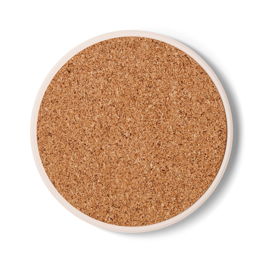 Wine Is My Love Language Ceramic Coaster — Floral Vineyard Drink Coaster