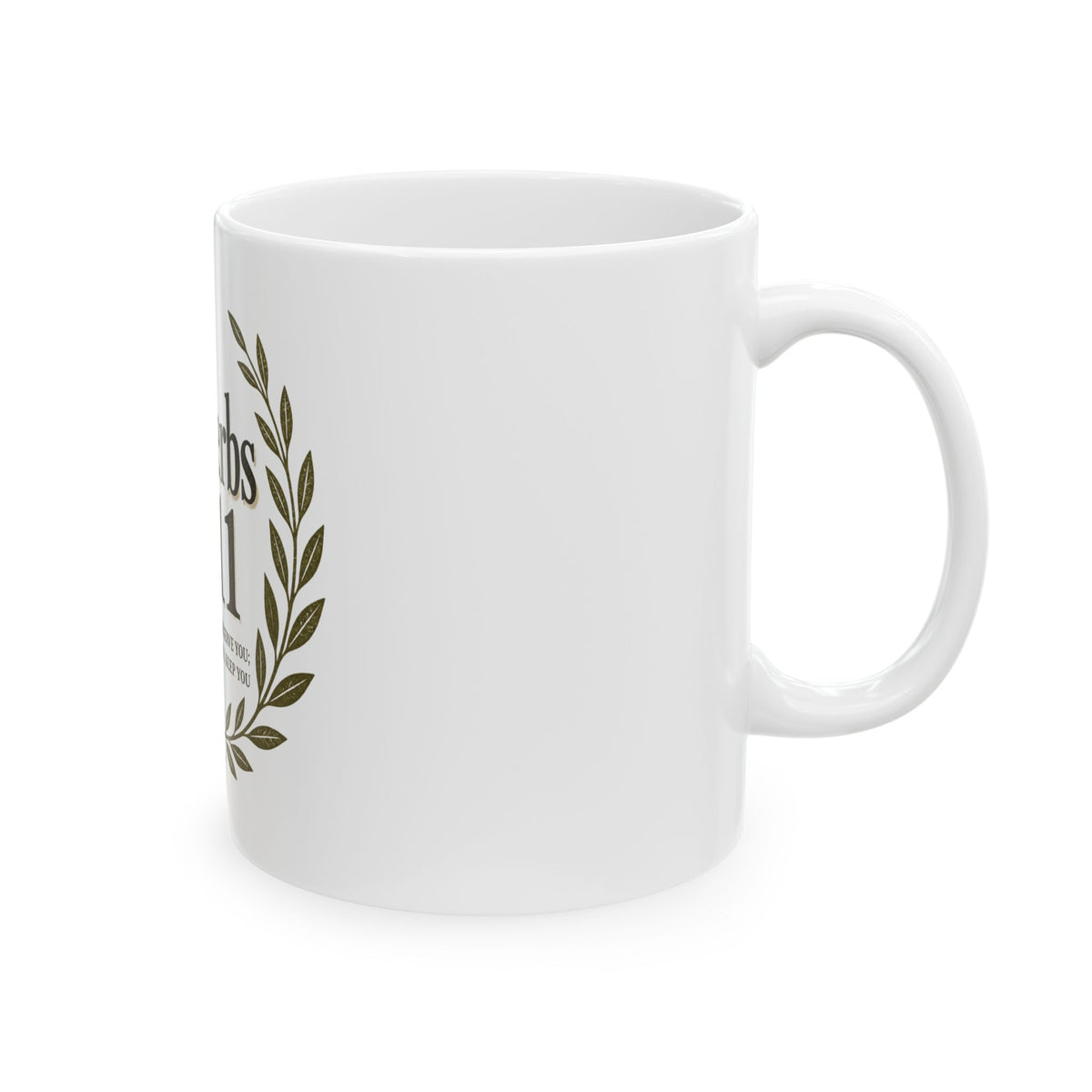 Proverbs 2:11 Ceramic Mug — Inspirational Bible Verse Coffee Cup