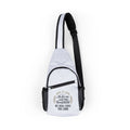 Christian Cross Chest Bag — "As for me and my household we shall serve the Lord" Sling Pack
