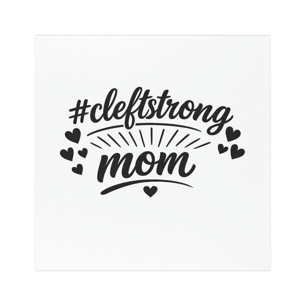 Car Magnet — “#cleftstrong Mom” Supportive Awareness Decal