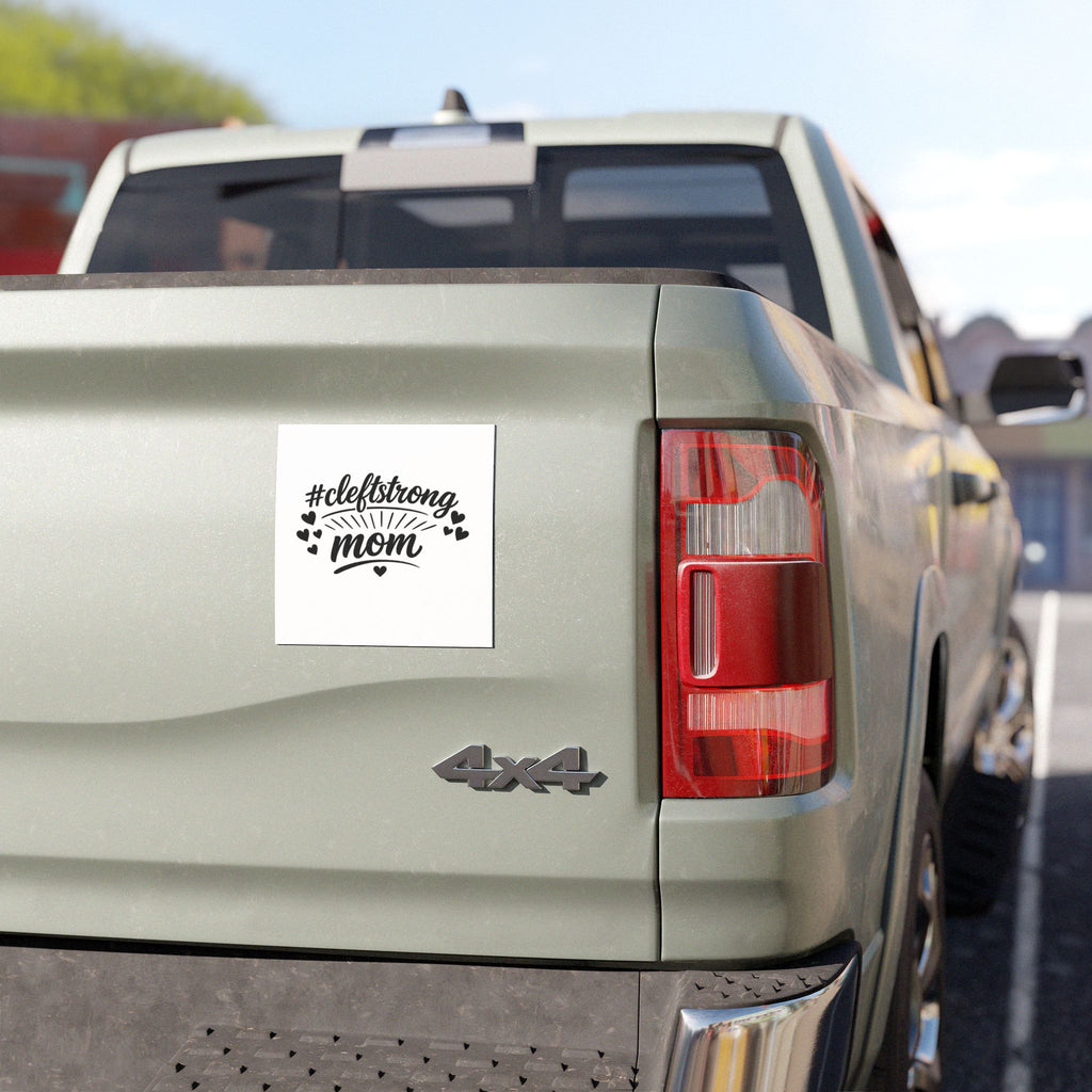 Car Magnet — “#cleftstrong Mom” Supportive Awareness Decal