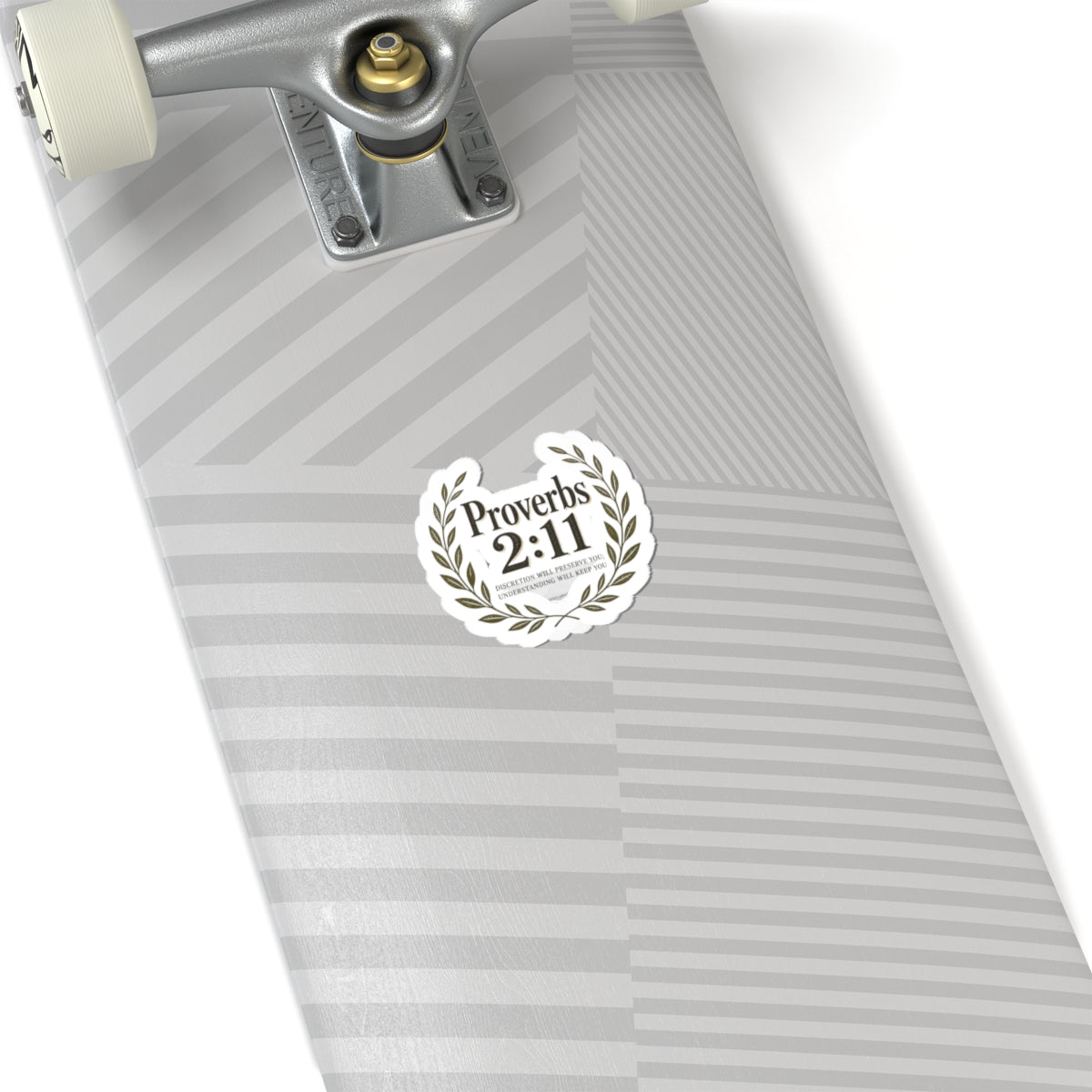 Proverbs 2:11 Laurel Sticker — Faith-Inspired Bible Verse Decal