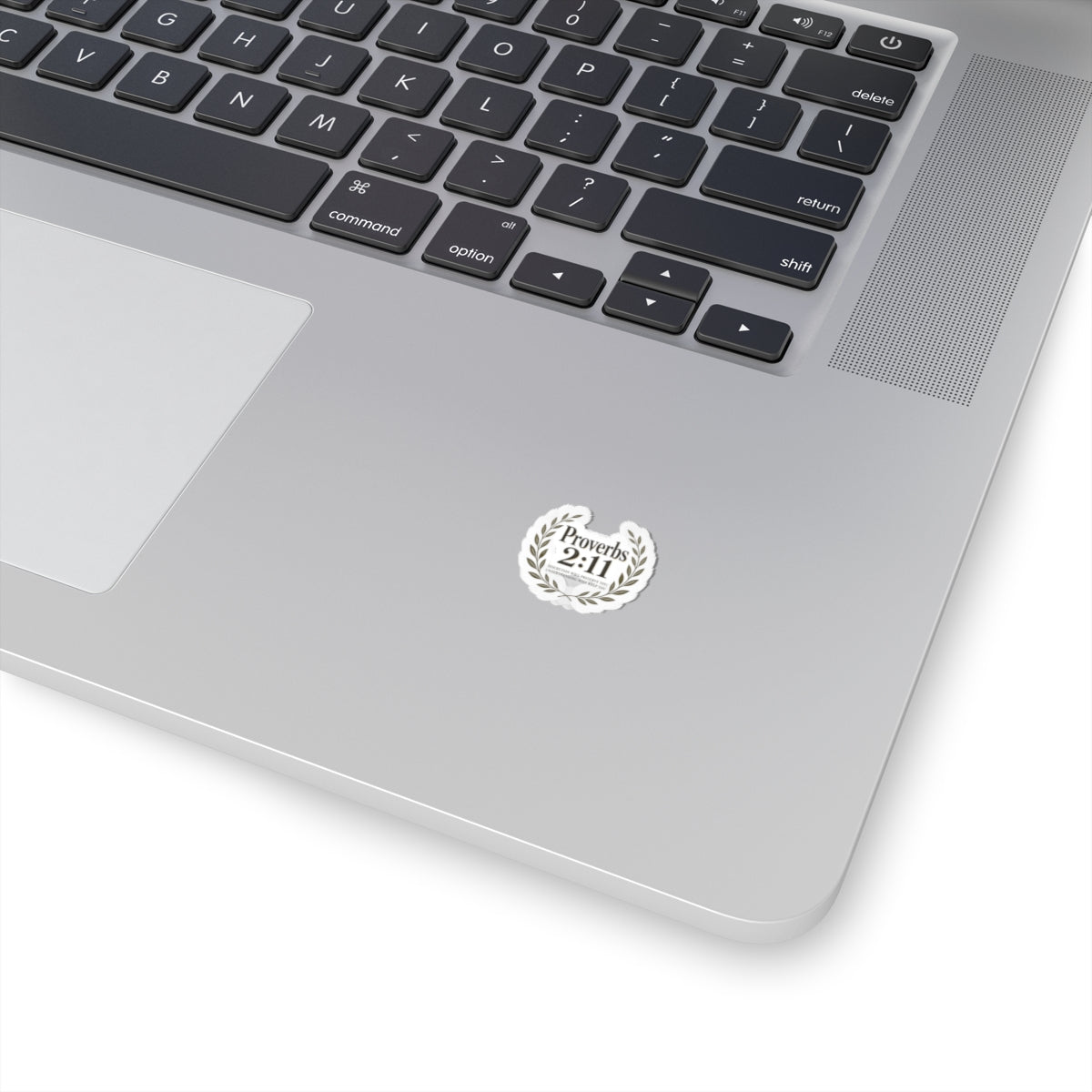 Proverbs 2:11 Laurel Sticker — Faith-Inspired Bible Verse Decal