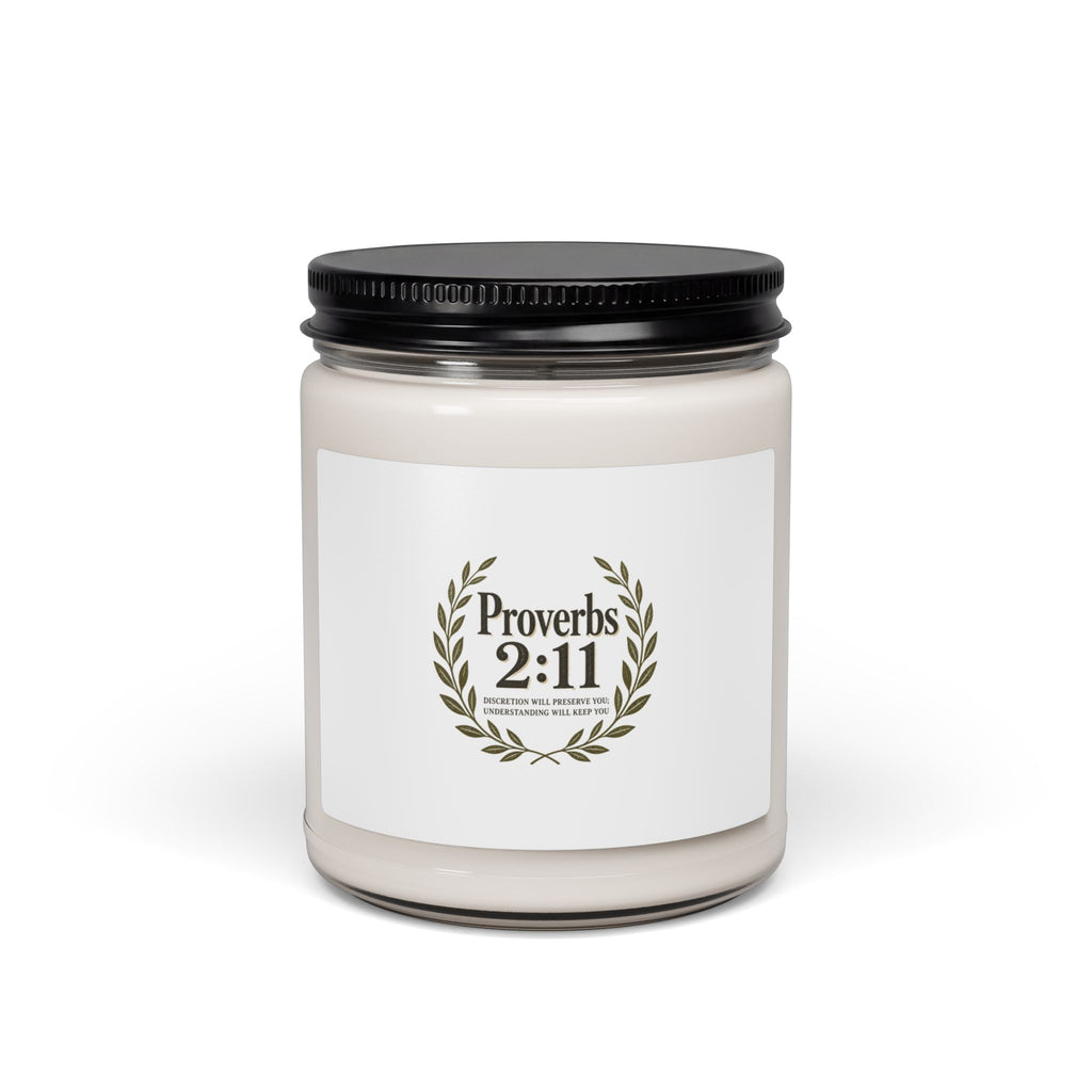 Proverbs 2:11 Soy Candle — Inspirational Christian Scented Jar (9oz)