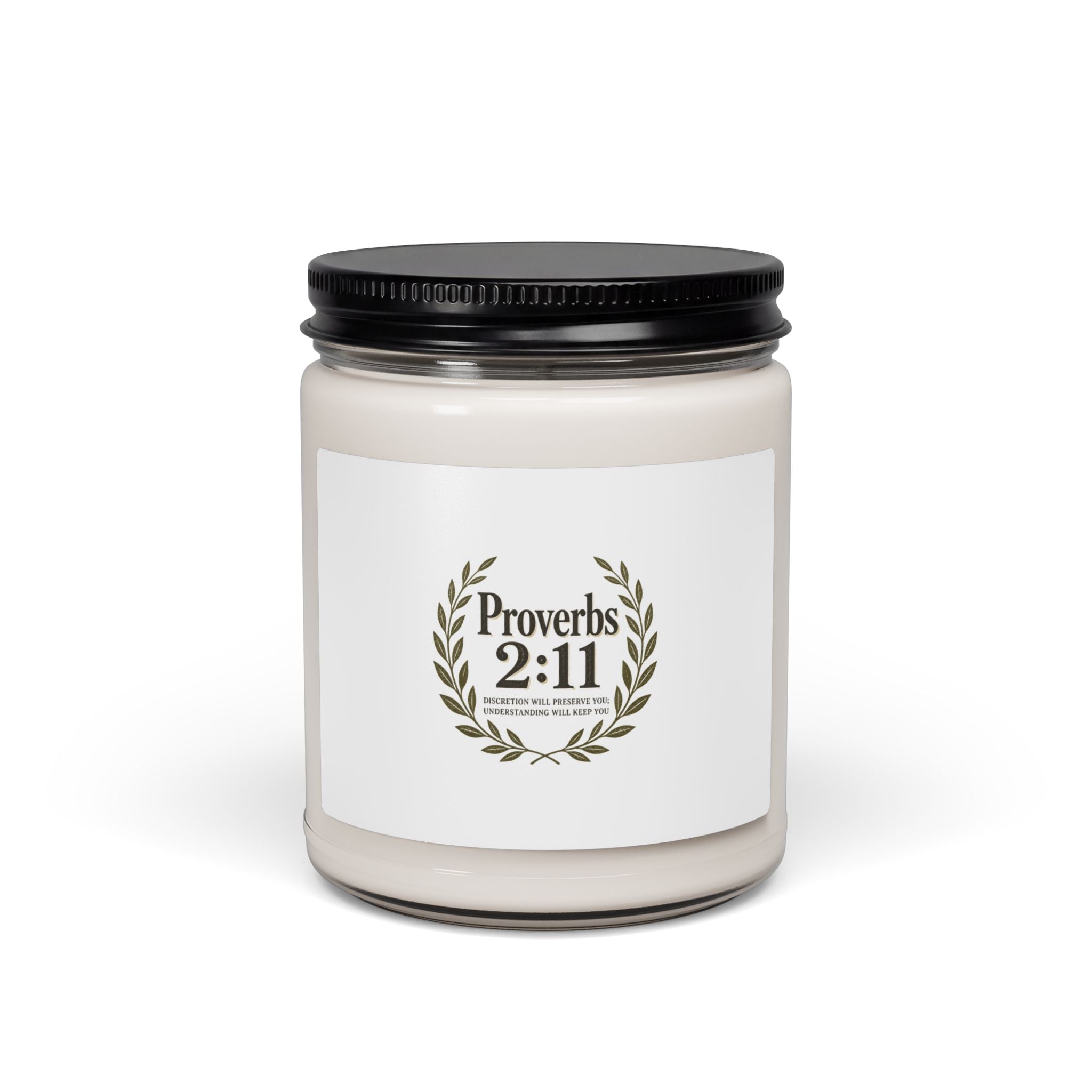 Proverbs 2:11 Soy Candle — Inspirational Christian Scented Jar (9oz)