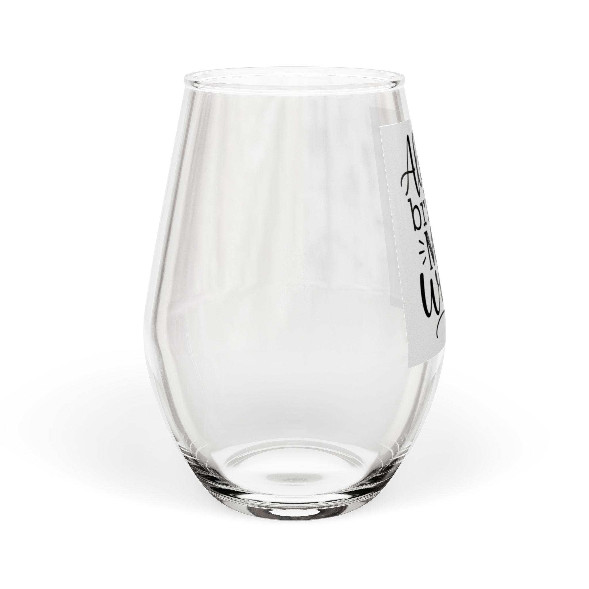 Alexa, Bring Me Wine | Funny Stemless Wine Glass | Wine Lover Gift (11.75 oz)