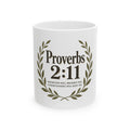 Proverbs 2:11 Ceramic Mug — Inspirational Bible Verse Coffee Cup