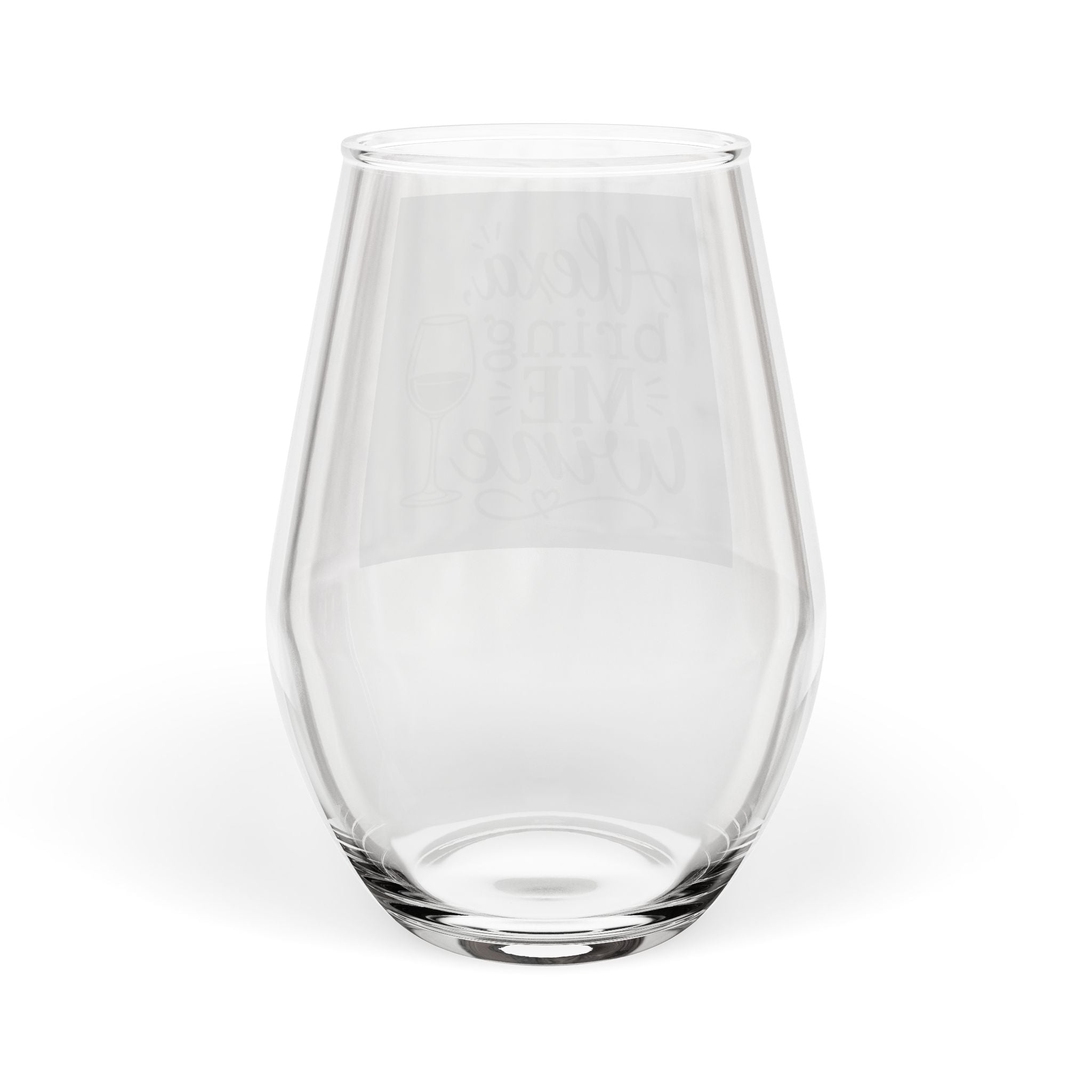 Alexa, Bring Me Wine | Funny Stemless Wine Glass | Wine Lover Gift (11.75 oz)