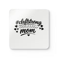 Cork Coaster Set — #cleftstrong Mom Drink Coasters (Heart Accent)