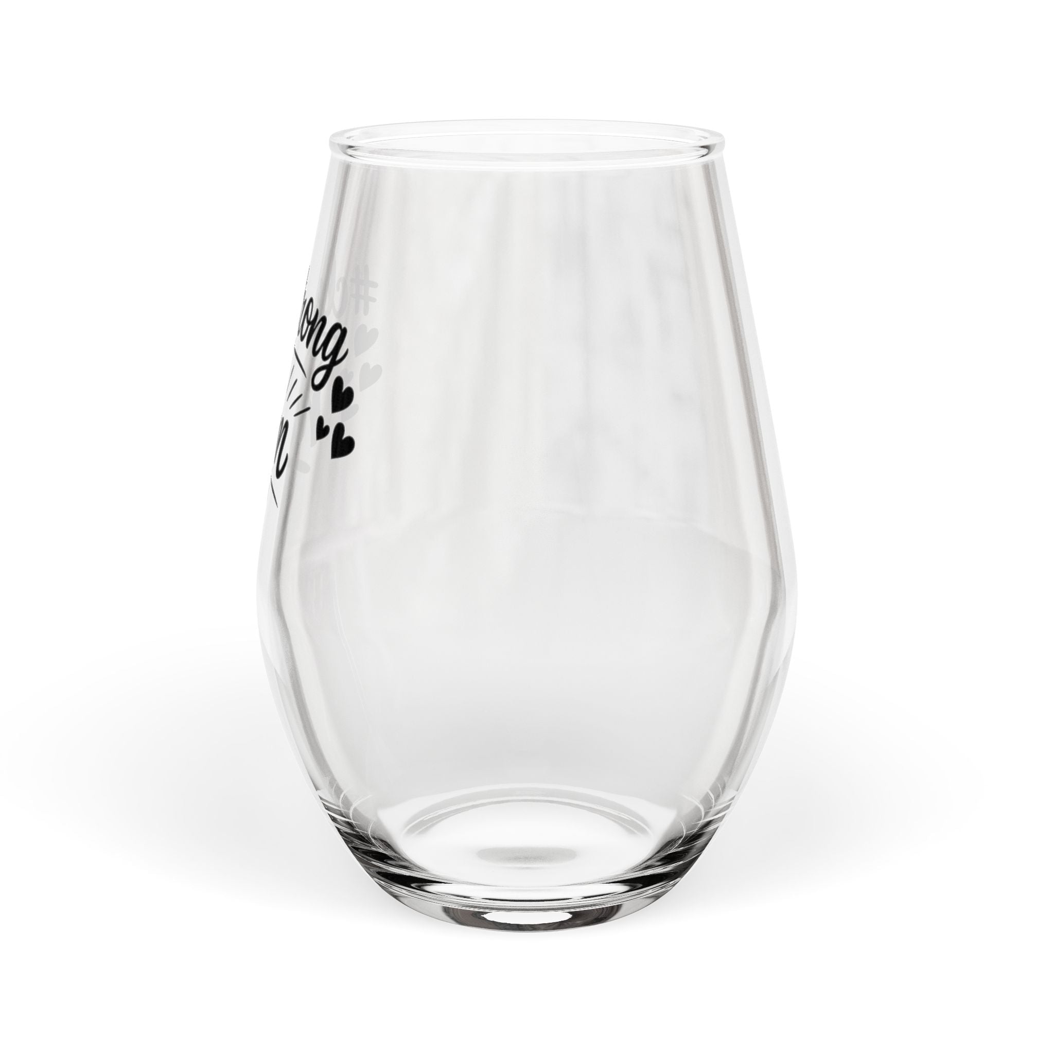 #cleftstrong Mom Stemless Wine Glass — 11.75 oz Inspirational Mother's Day Gift