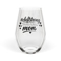 #cleftstrong Mom Stemless Wine Glass — 11.75 oz Inspirational Mother's Day Gift