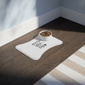 Dog Lover Feeding Mat — "All You Need Is Love... and a Dog" Paw-Print Pet Bowl Mat