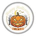Happy Halloween Pumpkin Wooden Hanging Sign — Trick or Treat Decor
